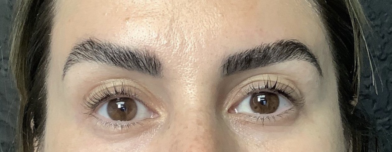 Lash and brow after treatment at Juvly Aesthetics