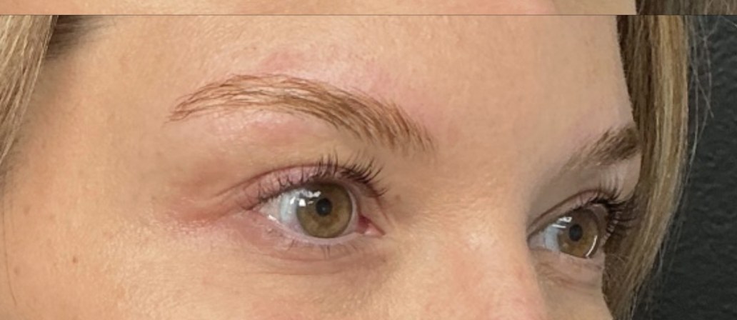 Lash and brow after treatment at Juvly Aesthetics